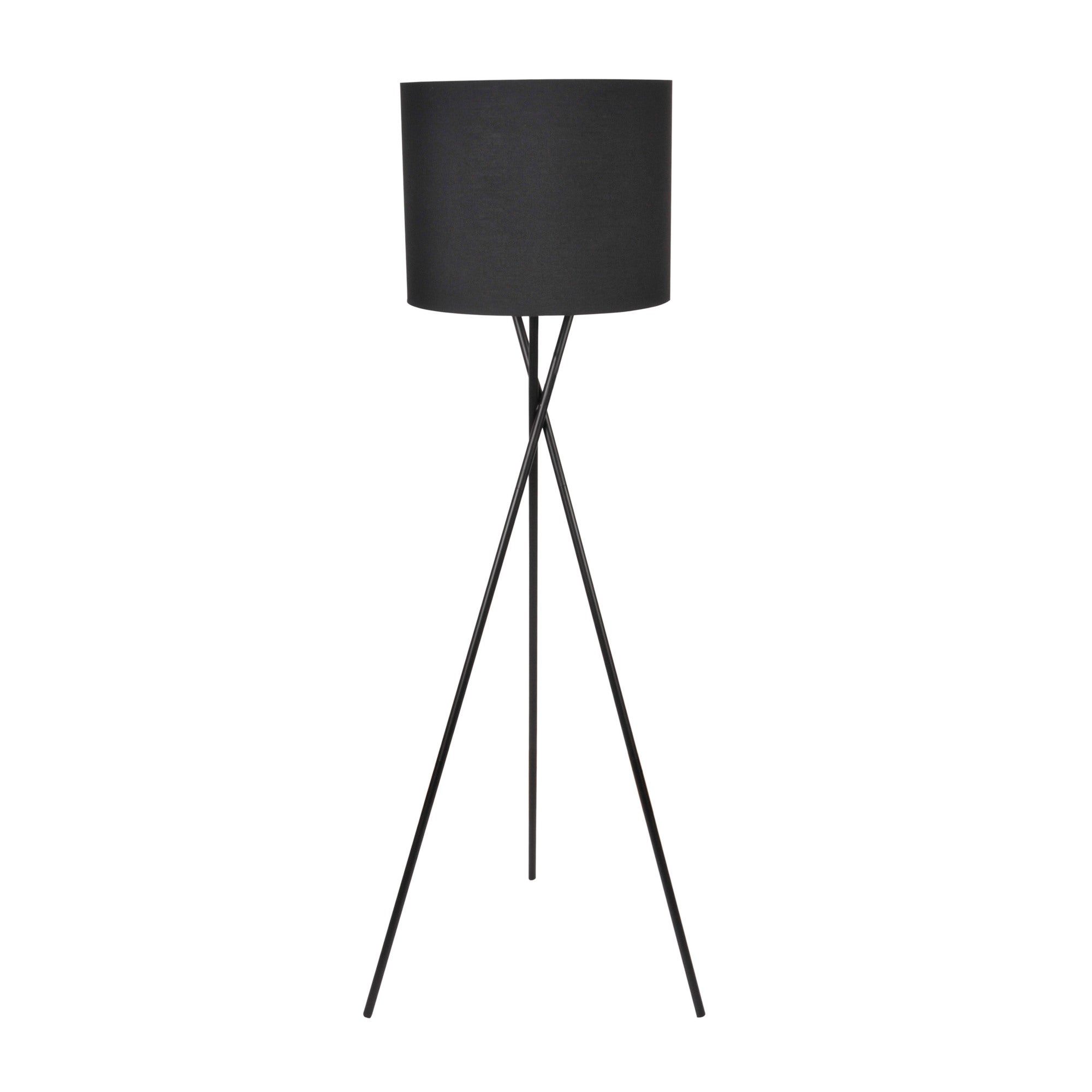 Lampa podłogowa Tekla, czarna