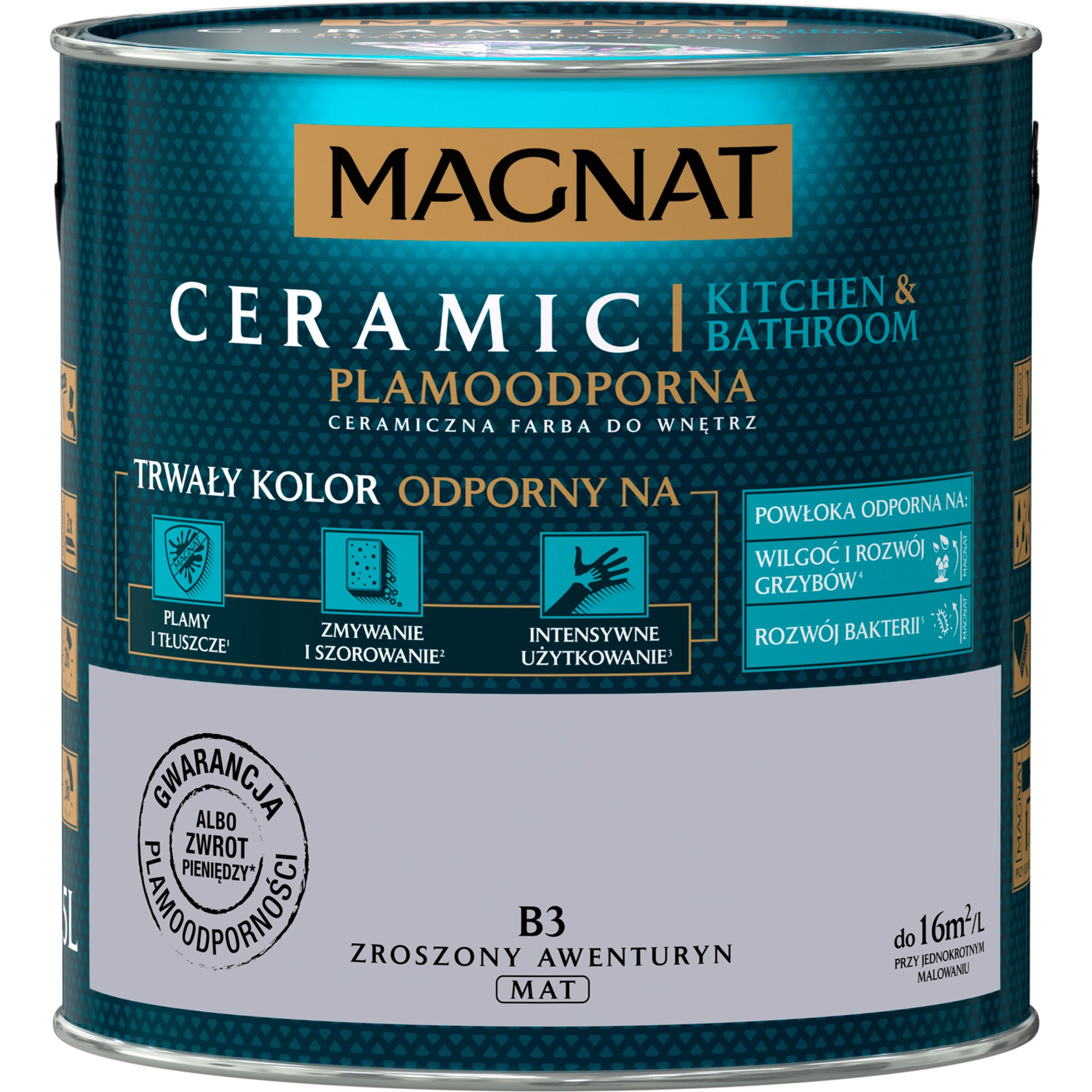 Farba Magnat Ceramic Kitchen&Bathroom zroszony awenturyn 2,5l 0