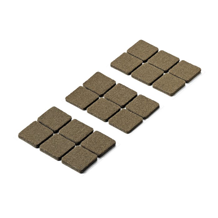 Podkładki filcowe samoprzylepne 28x28x4.5 mm 18 szt.