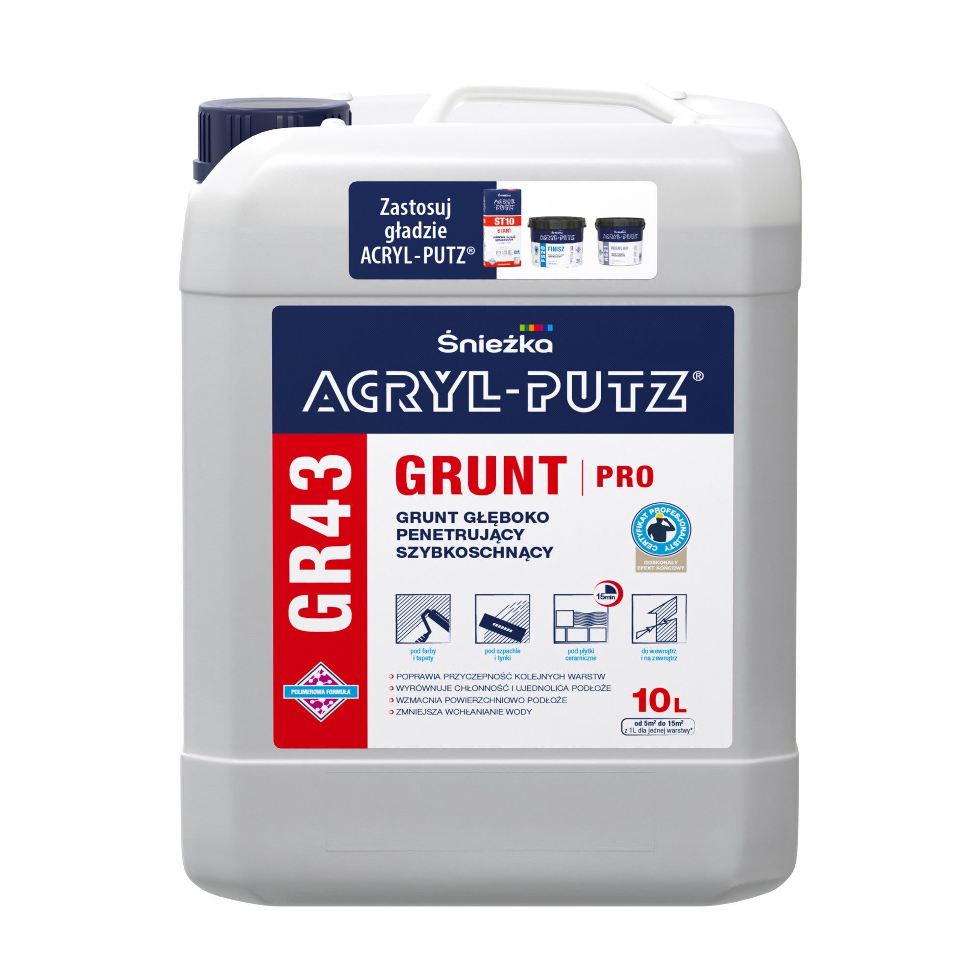 Grunt Acryl Putz GR43 PRO 10l 0