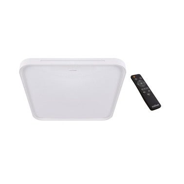 Plafon LED kwadratowy, ściemnialny, regulacja temperatury barwowej, pilot w zestawie, 24W, 3050Lm