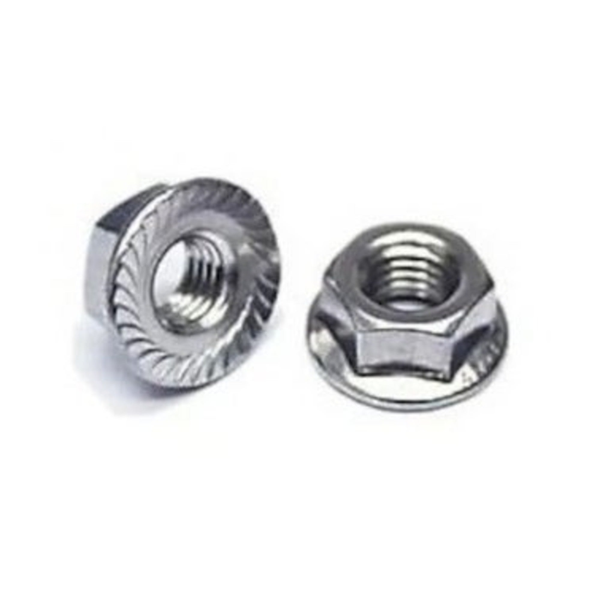 Nakrętka M10 z kołnierzem ząbkowanym 6-kątna nierdzewna  50szt.