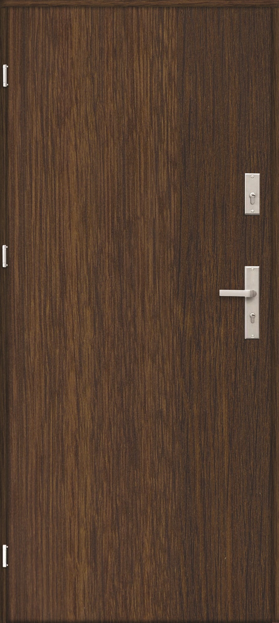 Drzwi wejściowe Volume Set  80 cm prawe orzech rustykalny 0