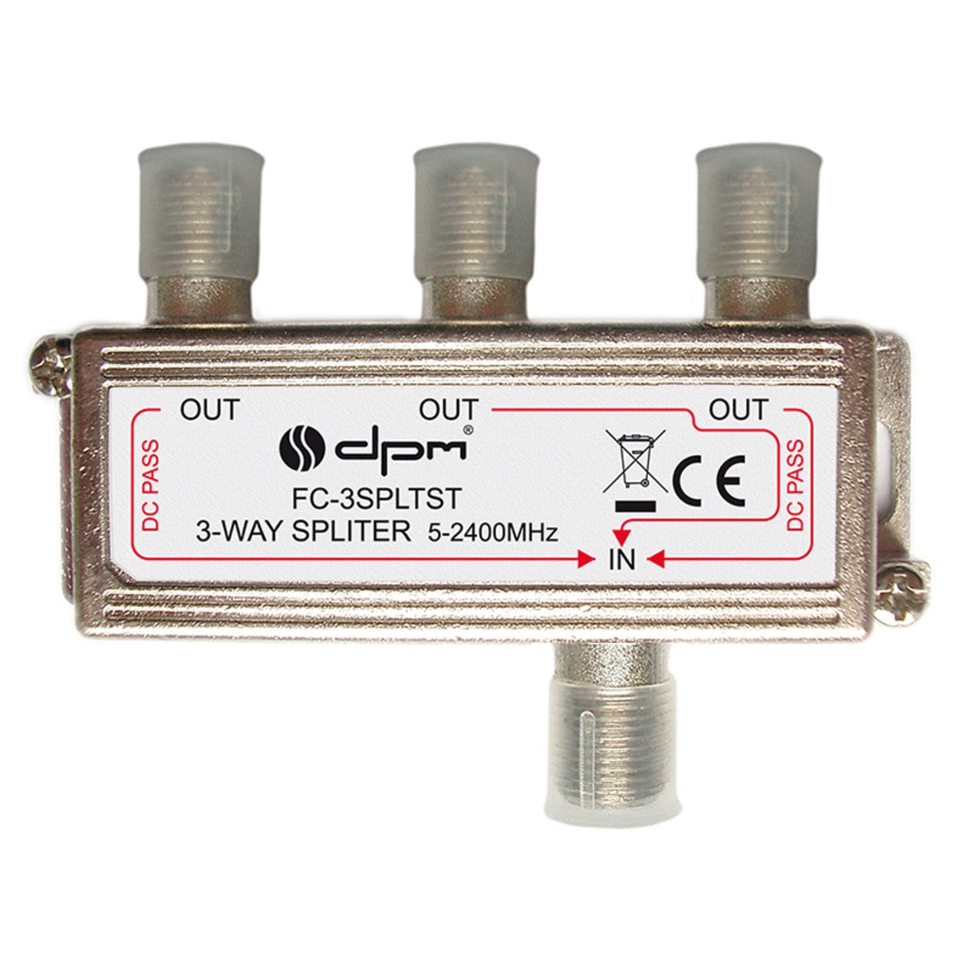 Rozdzielacz TV-SAT 1 wejście 3 wyjścia