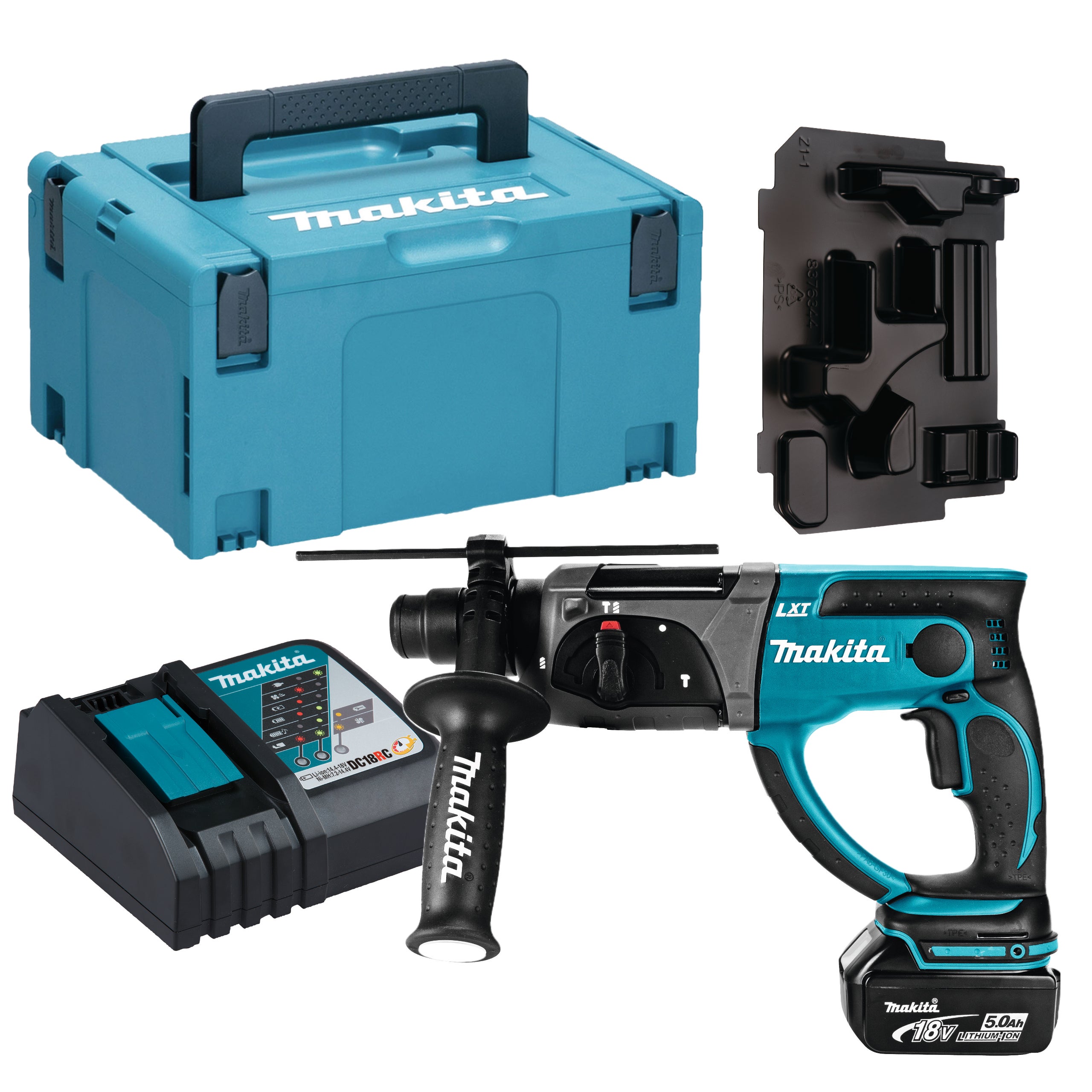 Młotowiertarka 18V 1,9J DHR202RT1J Makita / 1 x 5,0Ah 1