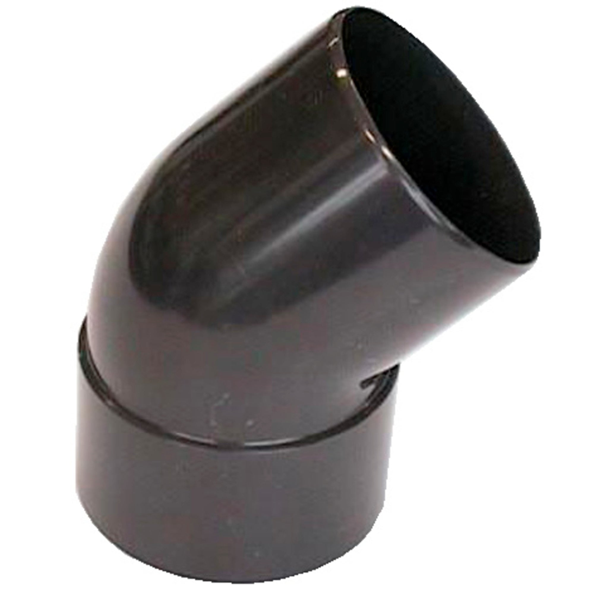 Kolano fi 80 mm, kąt 45°, brązowe PVC Scala Plastics