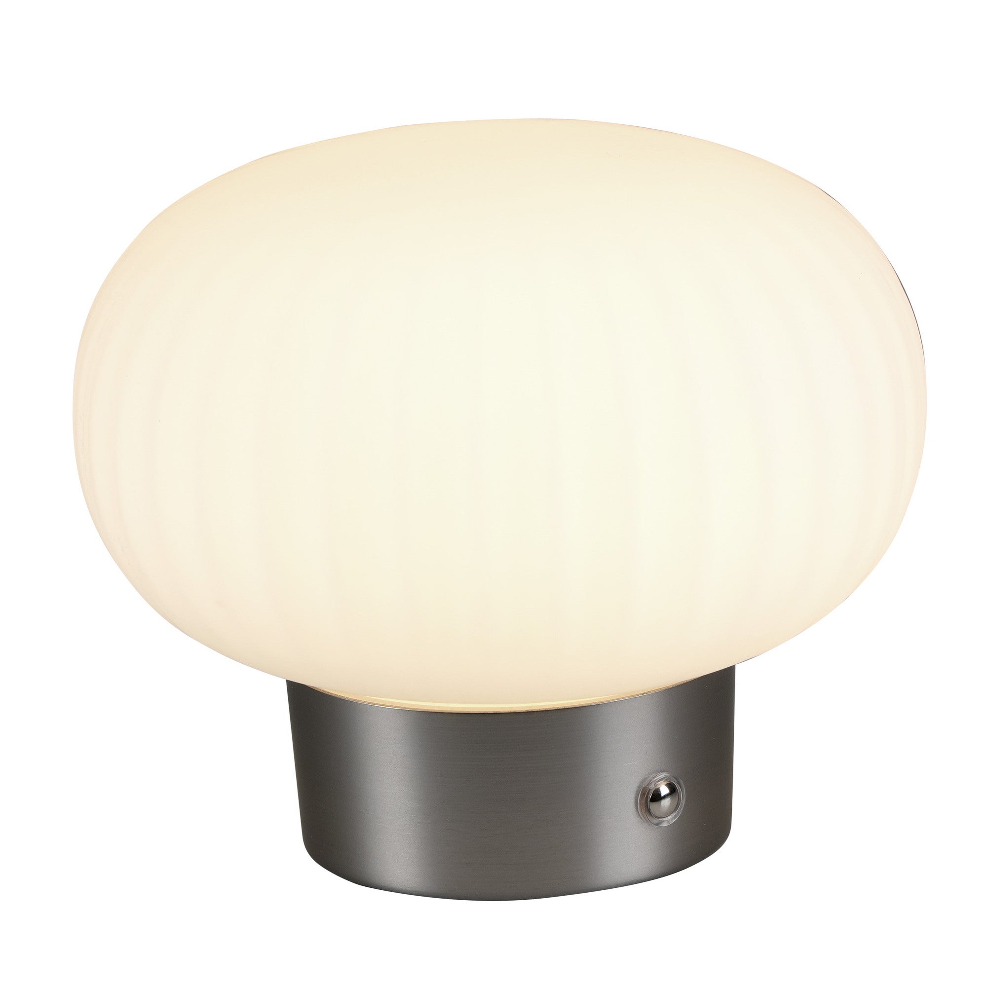 Lampka stołowa LED Latte, srebrna 2