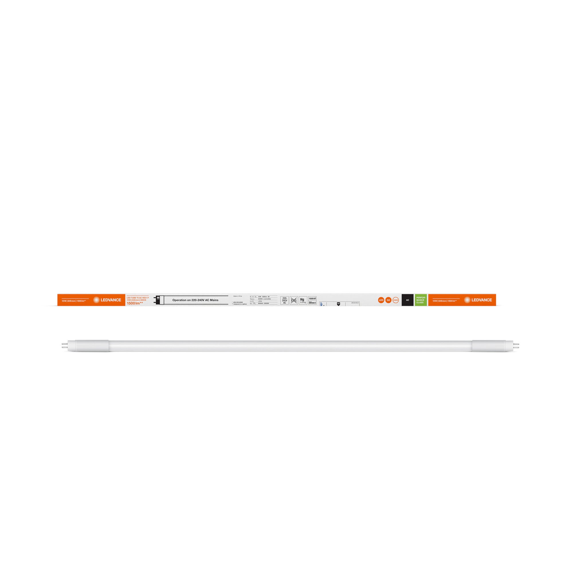 Świetlówka LED T5 zamiennik linia High Efficiency, 10W, 1500Lm, 4000K, długość 85cm, 5 lat gwarancji, LEDVANCE