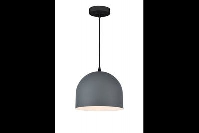 Oprawa sufitowa KATILU  1x E27, szara, średnica 25cm, materiał metal