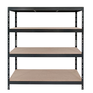 Regał magazynowy Rivet wym. 180x150x45 cm, 4 półki, nośność 400 kg