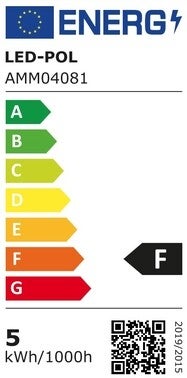 Żarówka LED E27 4,9W 470lm kulka zimna biel LP 1