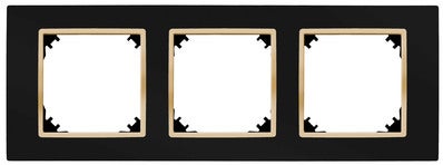 Santra czarny/złoty ramka x3