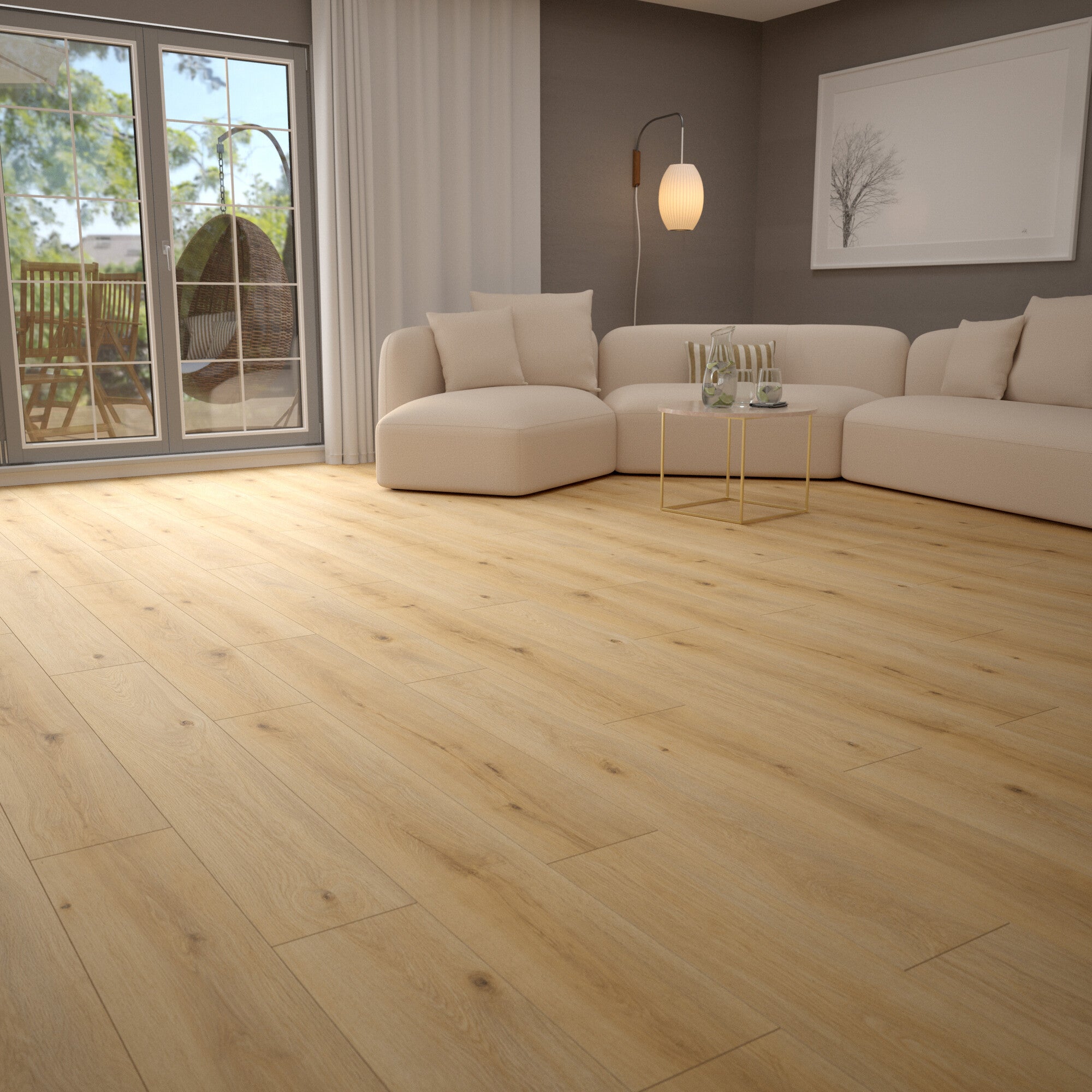 Panel podłogowyu Dąb Blond Visteria AC5 7mm op. 2,52m2 wodoodporny 48h 1