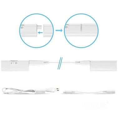 Oprawa meblowa LED WL 12W 1200lm 3CCT 90cm z włącznikiem 3