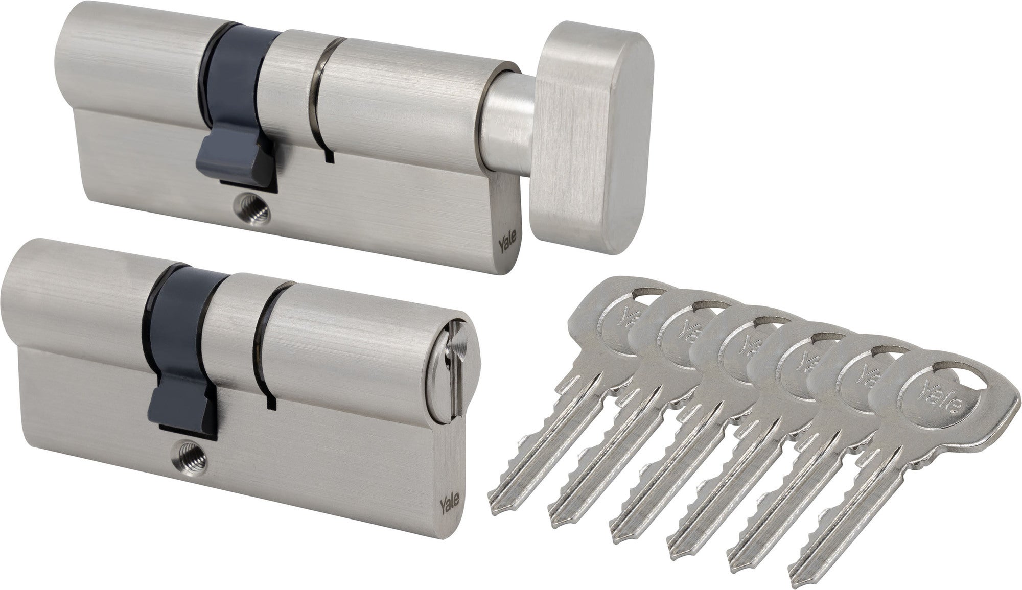 Komplet wkładek drzwiowych Yale 30/45+30/45G  2