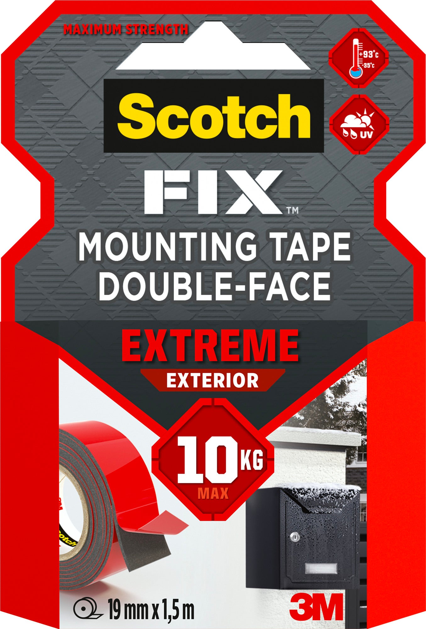 Taśma montażowa Scotch dwustronna extremalna 19 mm x 1.5 m