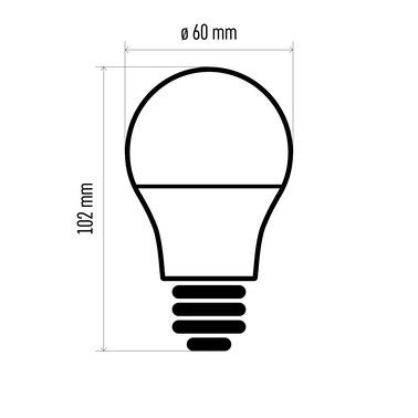 3x żarówka LED E27 A60 7W 806lm 3000K 4