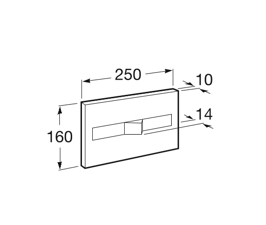 Przycisk spłukujący do stelaża Roca Dual A890096000 1