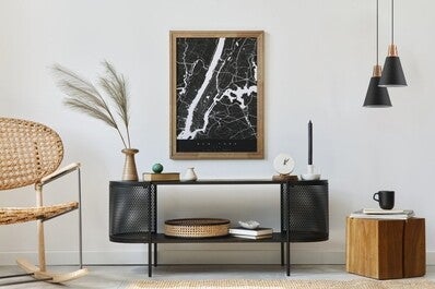 Oprawa sufitowa GIANNI 1x E27, czarno-złoty, średnica 22cm, materiał metal 1