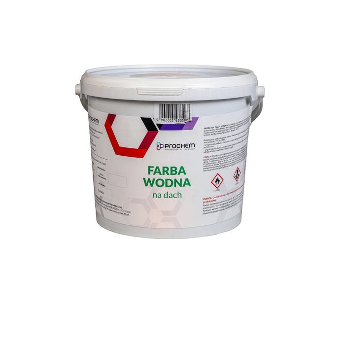 Farba wodna na dach brązowa 5l