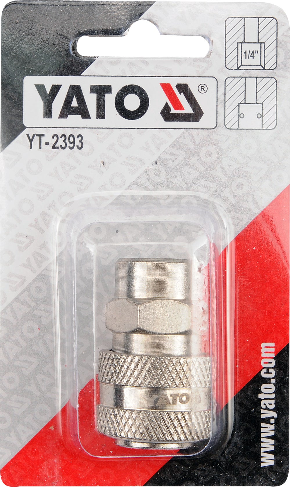 Szybkozłącze gniazdo D - gwint wewnętrzny 1/4" 1