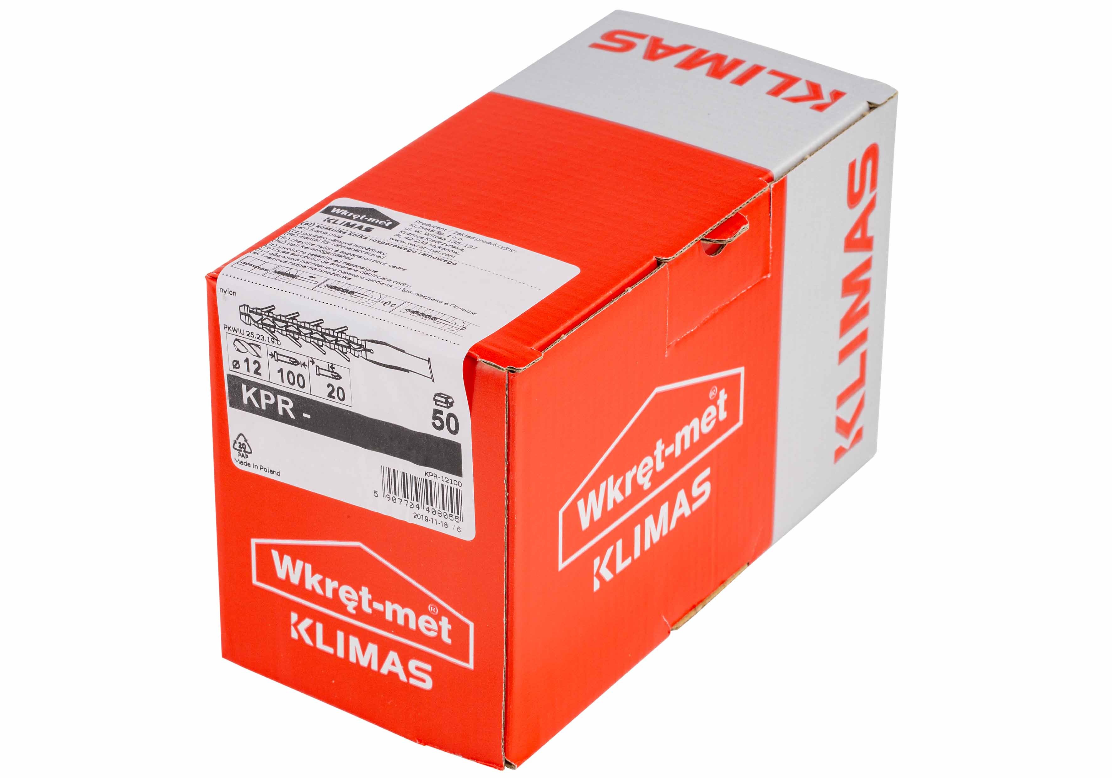 Koszulka kołka ramowego rozporowego 12x140 mm (50 szt.) 1