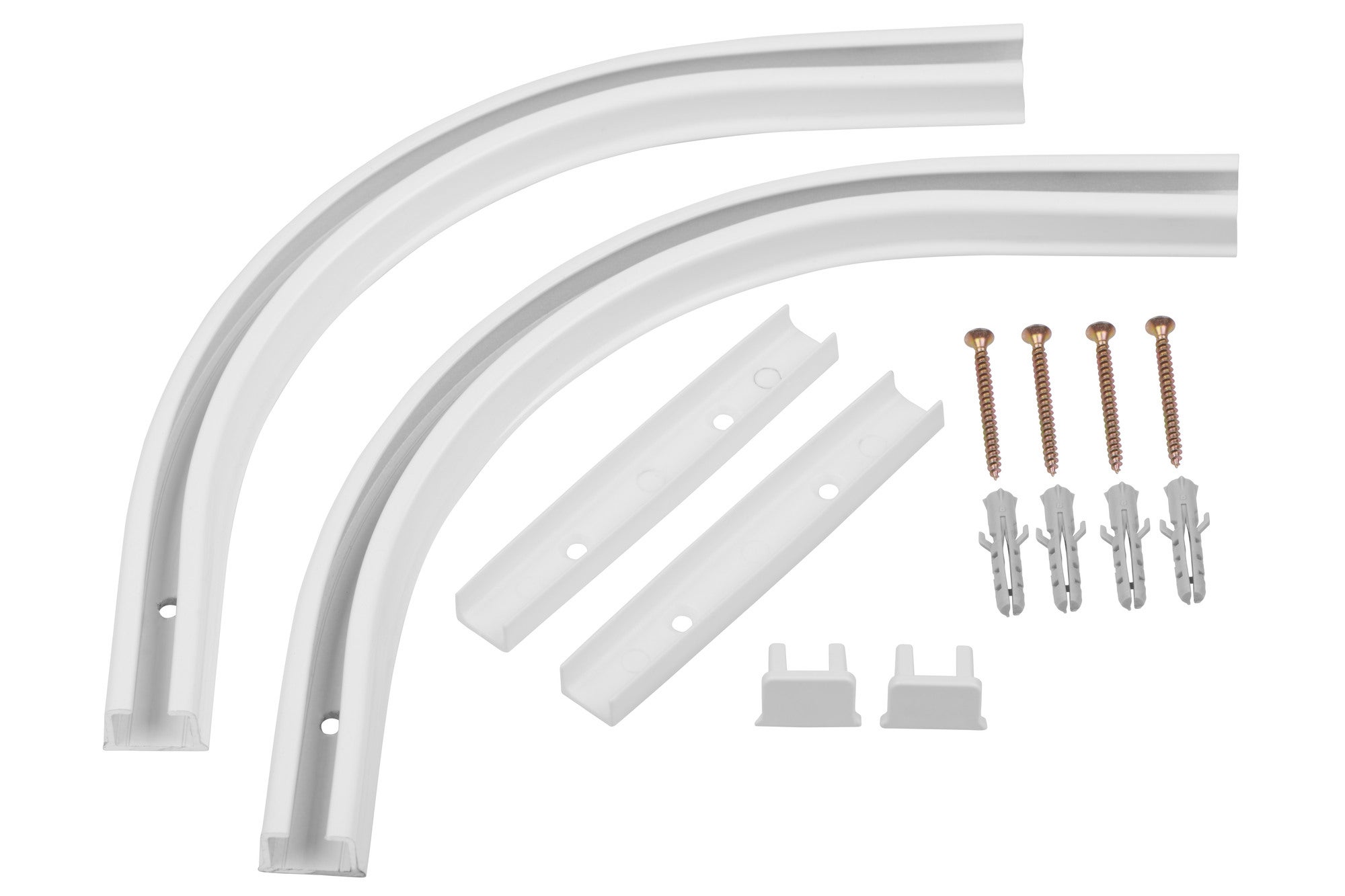 Łuk zakończeniowy biały 90 stopnii 2 szt. ALU PRIMELINE 1