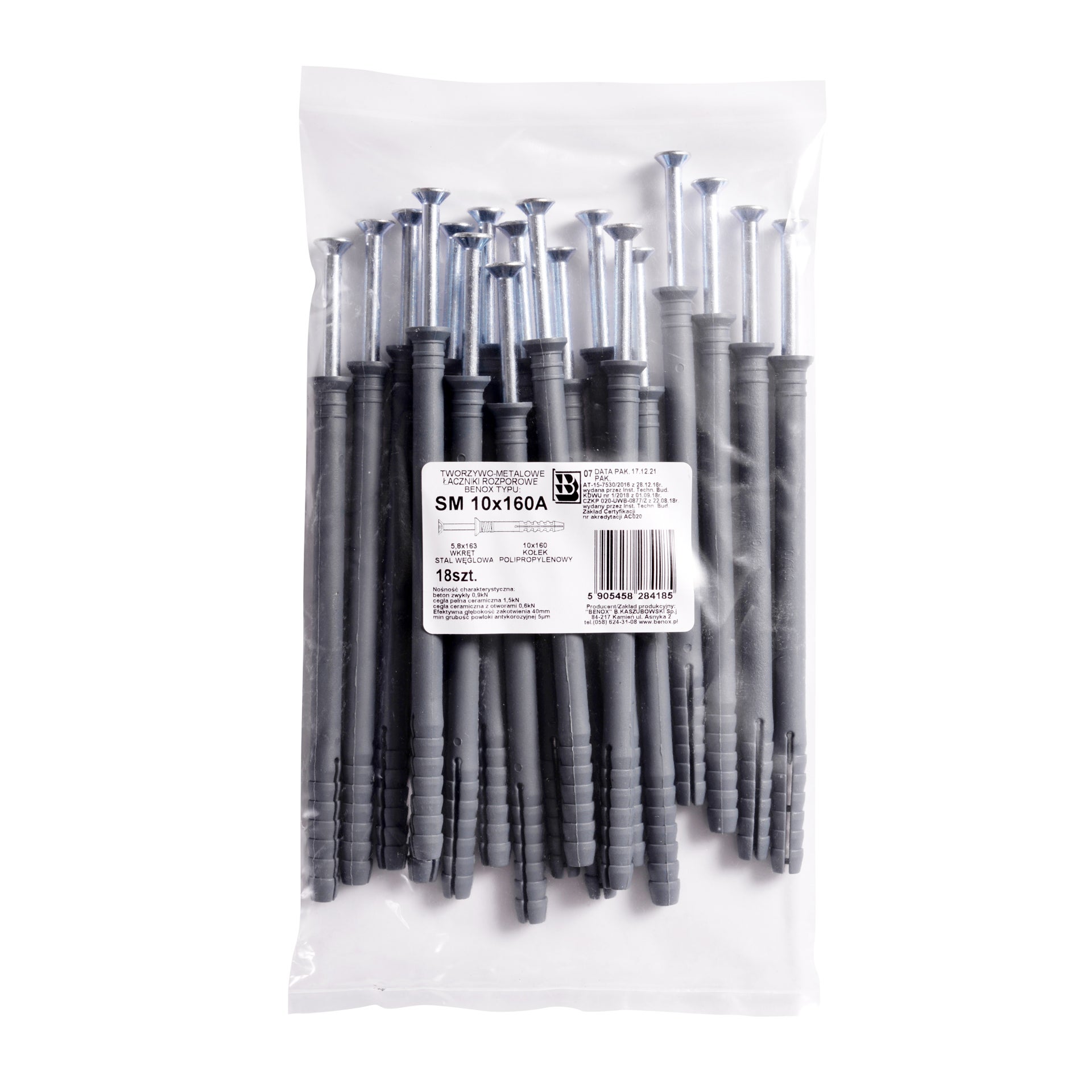 Kołek do szybkiego montażu 10x160 mm (18 szt.) 1