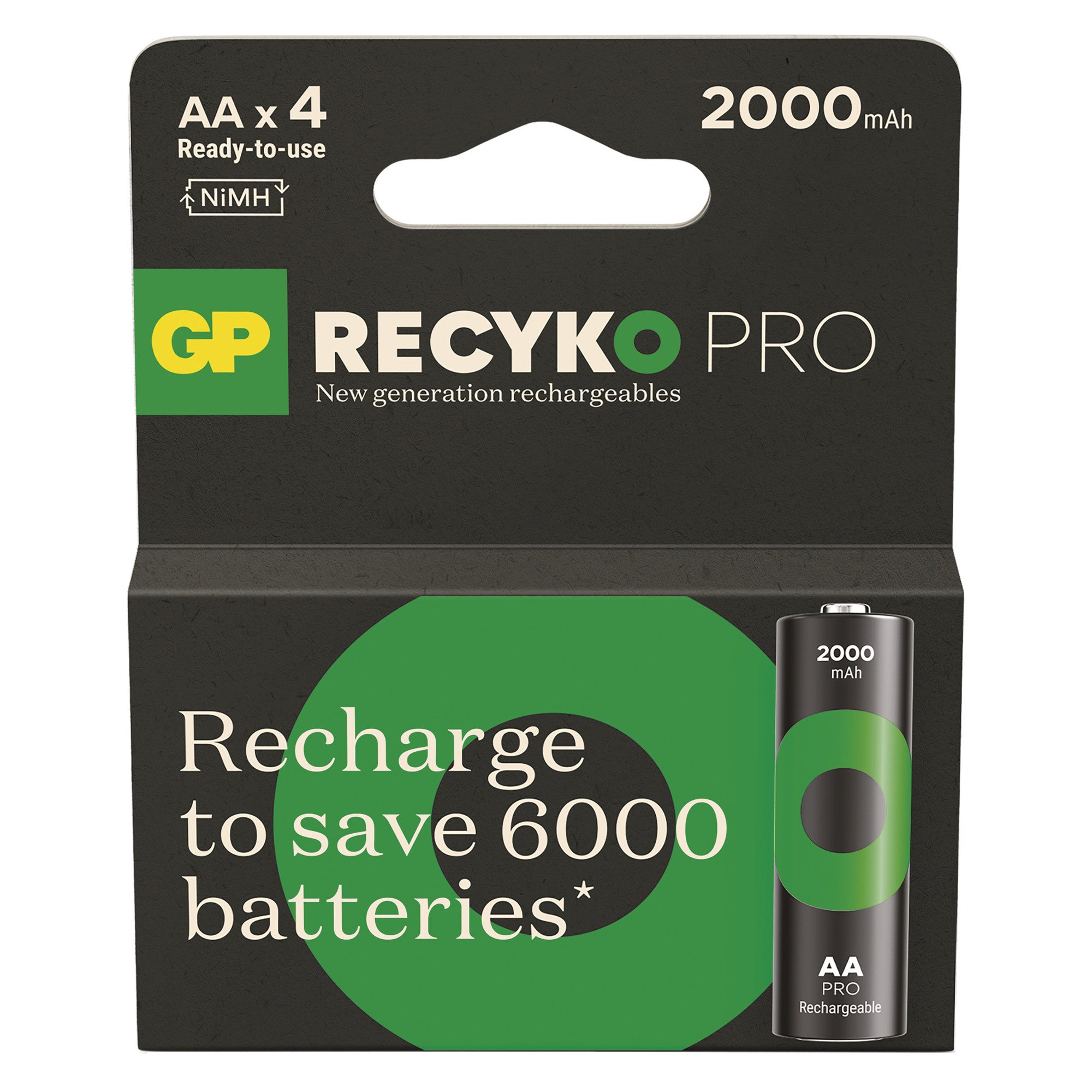 Akumulatorek GP ReCyko Pro 2000 mAh Ni-MH AA(LR6) 4szt 2