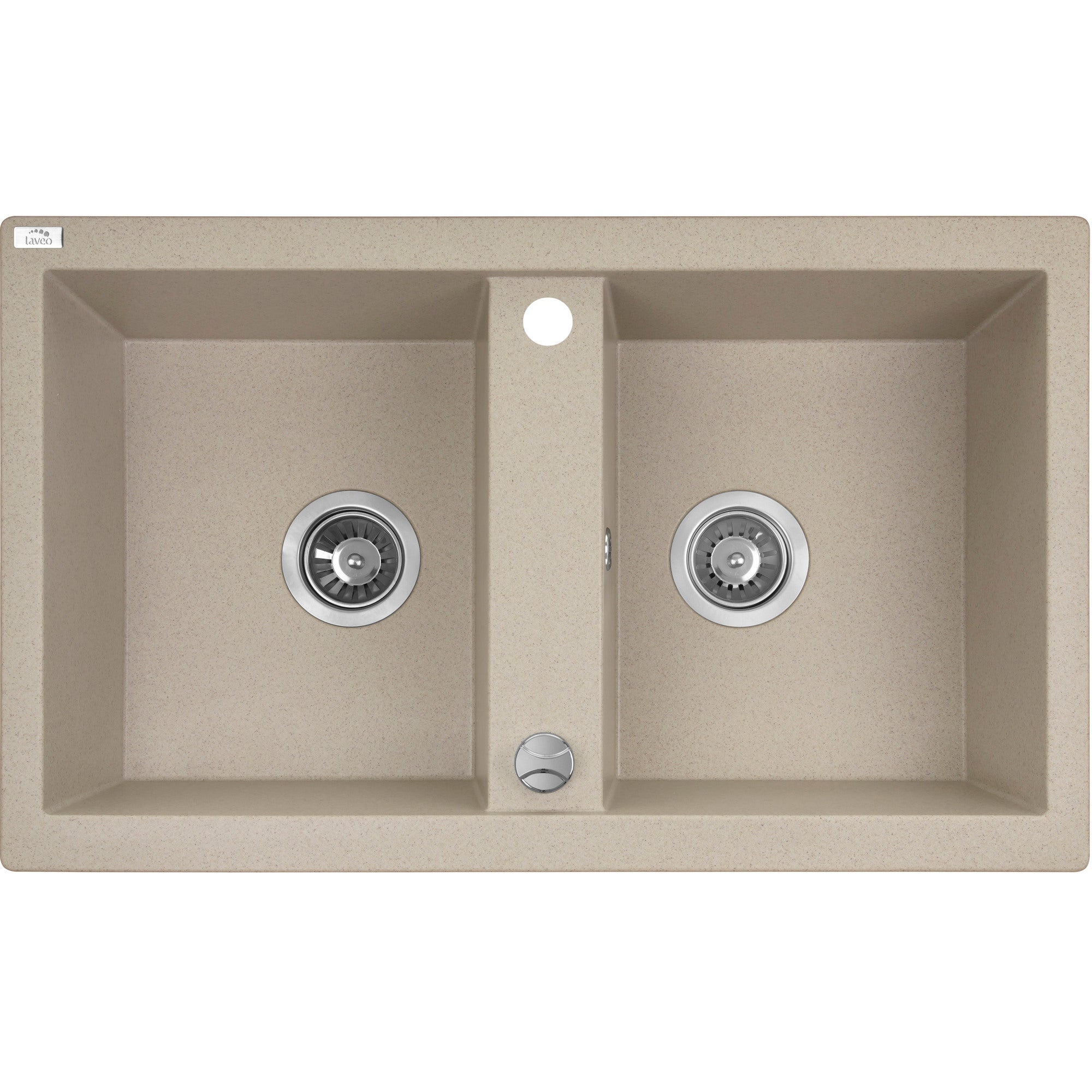 Zlewozmywak granitowy Laveo Barbados 48 x 78 cm 