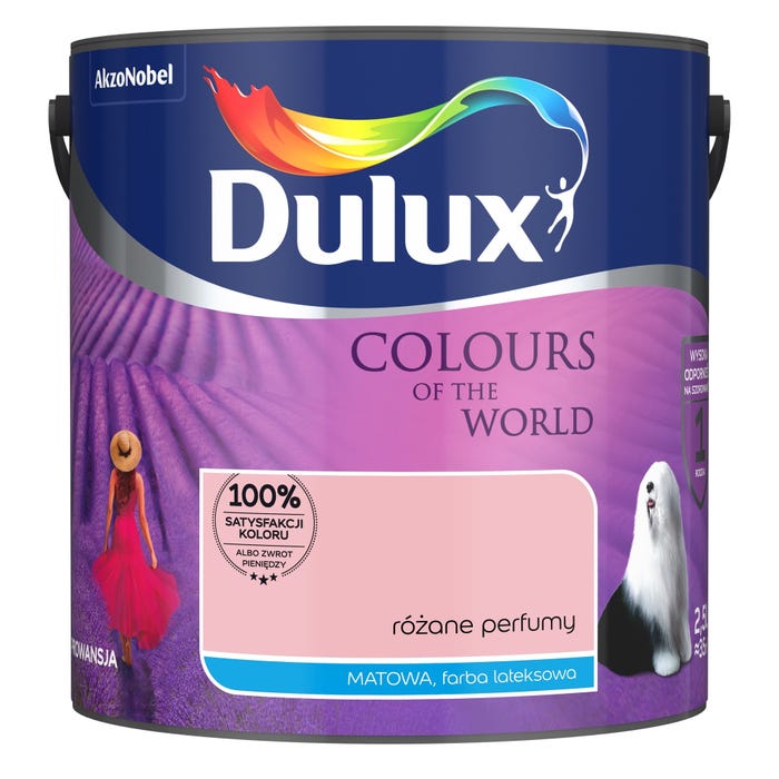 Farba Dulux Kolory Świata różane perfumy 2,5l