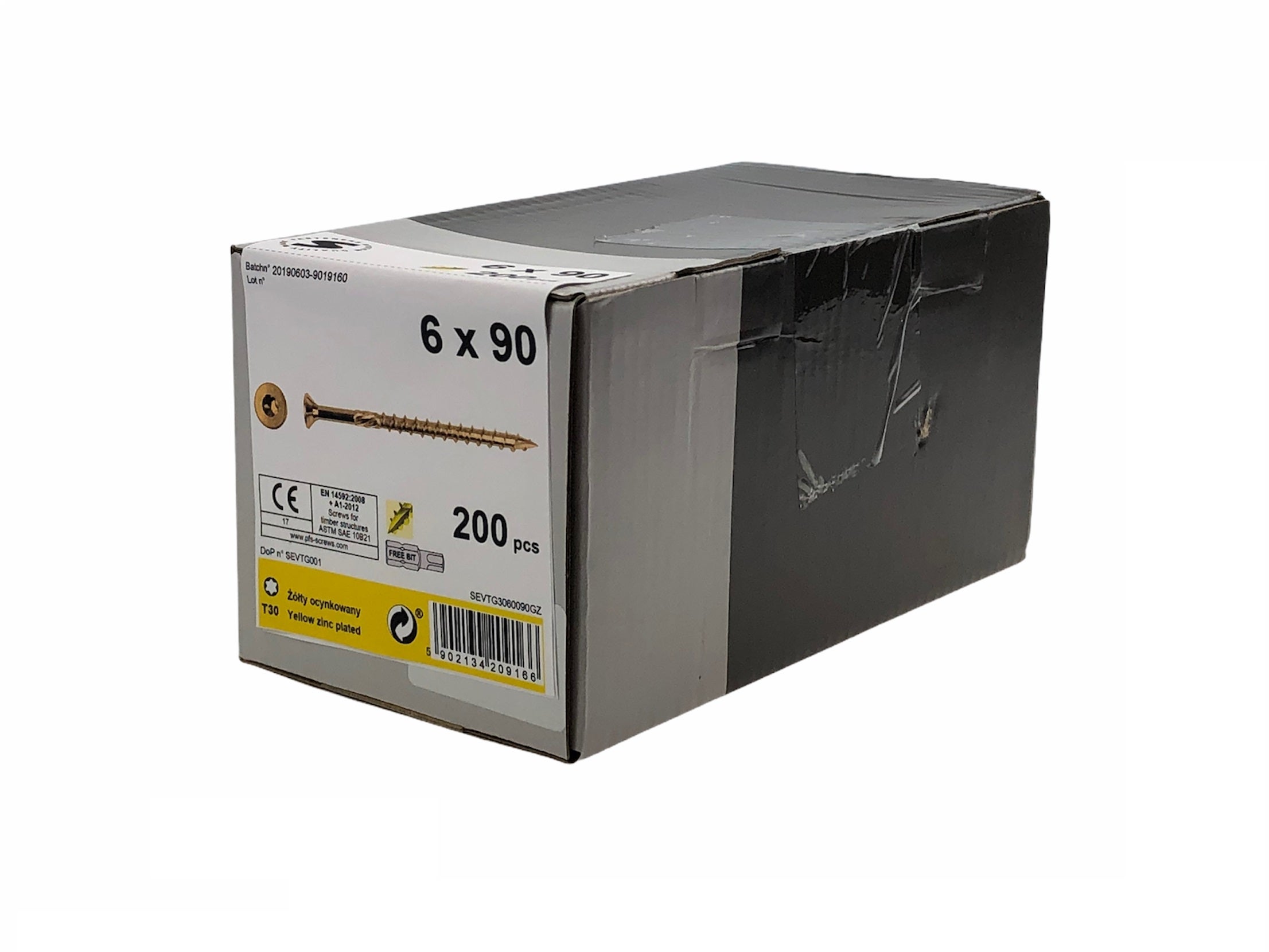 Wkręt konstrukcyjny 6.0x90 mm (200 szt.) 1