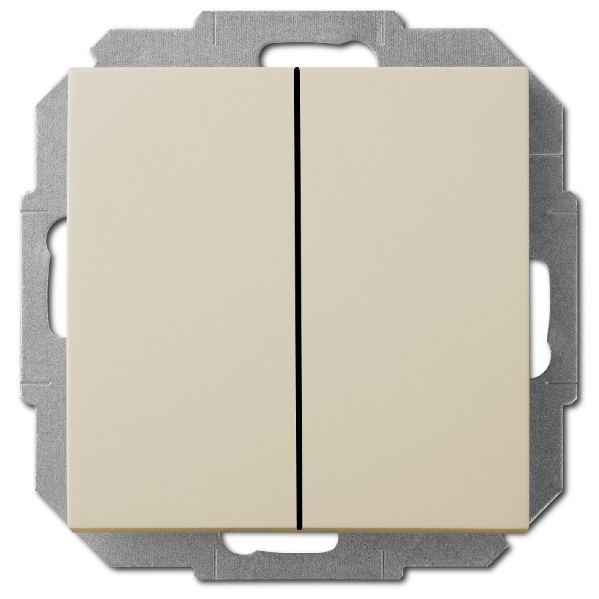 Carla krem łącznik podwójny z ramką 