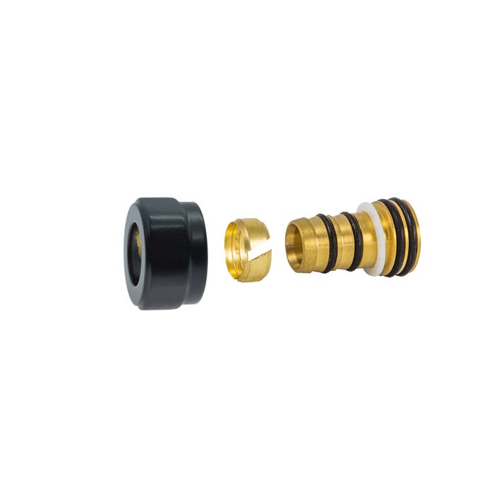 Złączka zaciskowa do PEX M22x1,5-16x2 mm, czarna matowa
