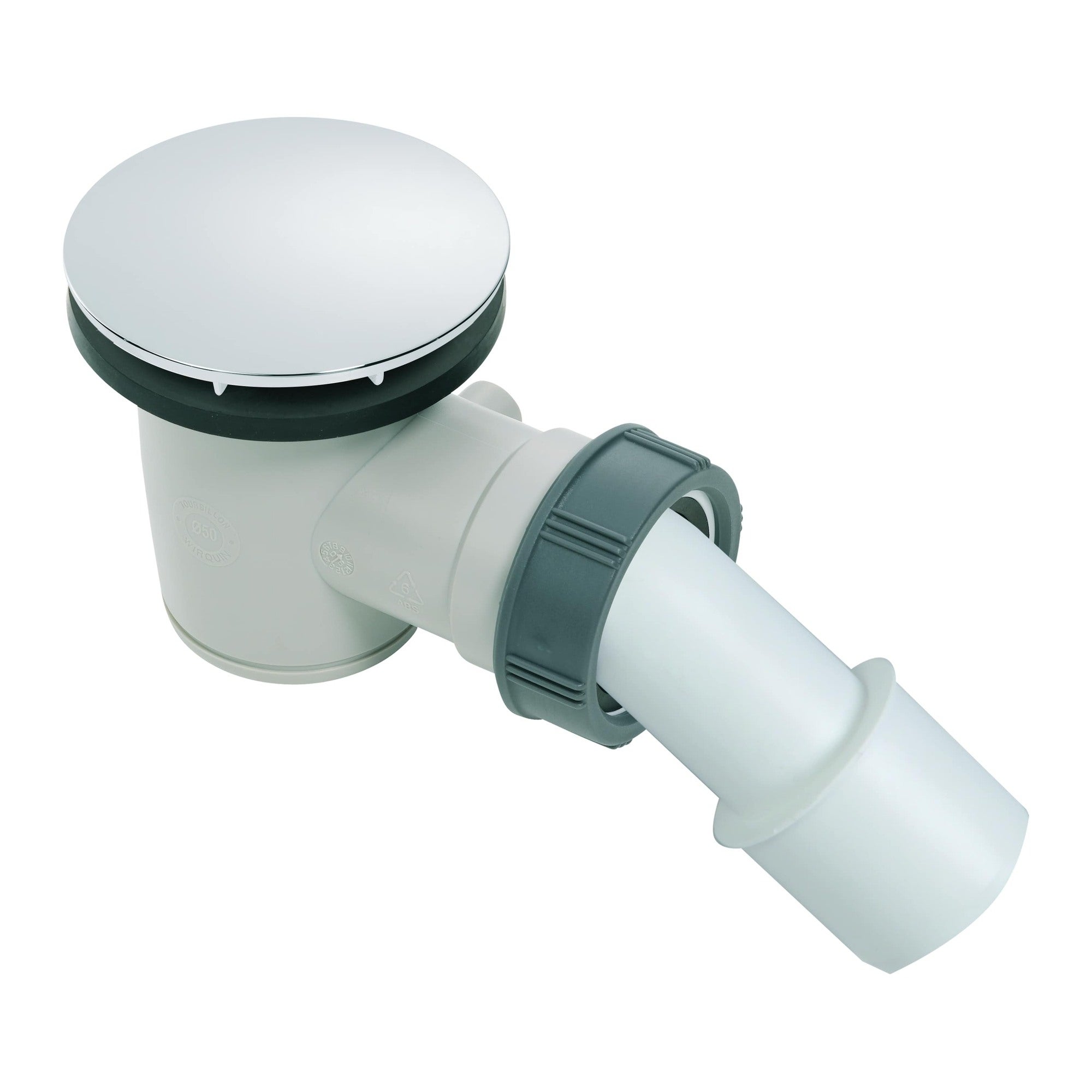 Syfon brodzikowy Tourbillion fi 50 mm, czyszczony od góry, chrom 1