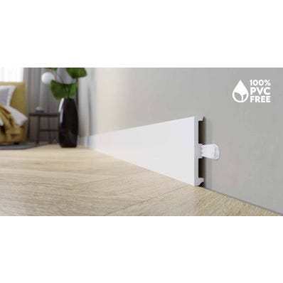 Listwa przypodłogowa STIQ XL stx610 2200x60x15 mm biała