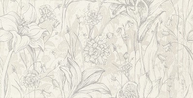 Płytka ścienna Melia White Flower 30.8x60.8 cm 1.12 m2