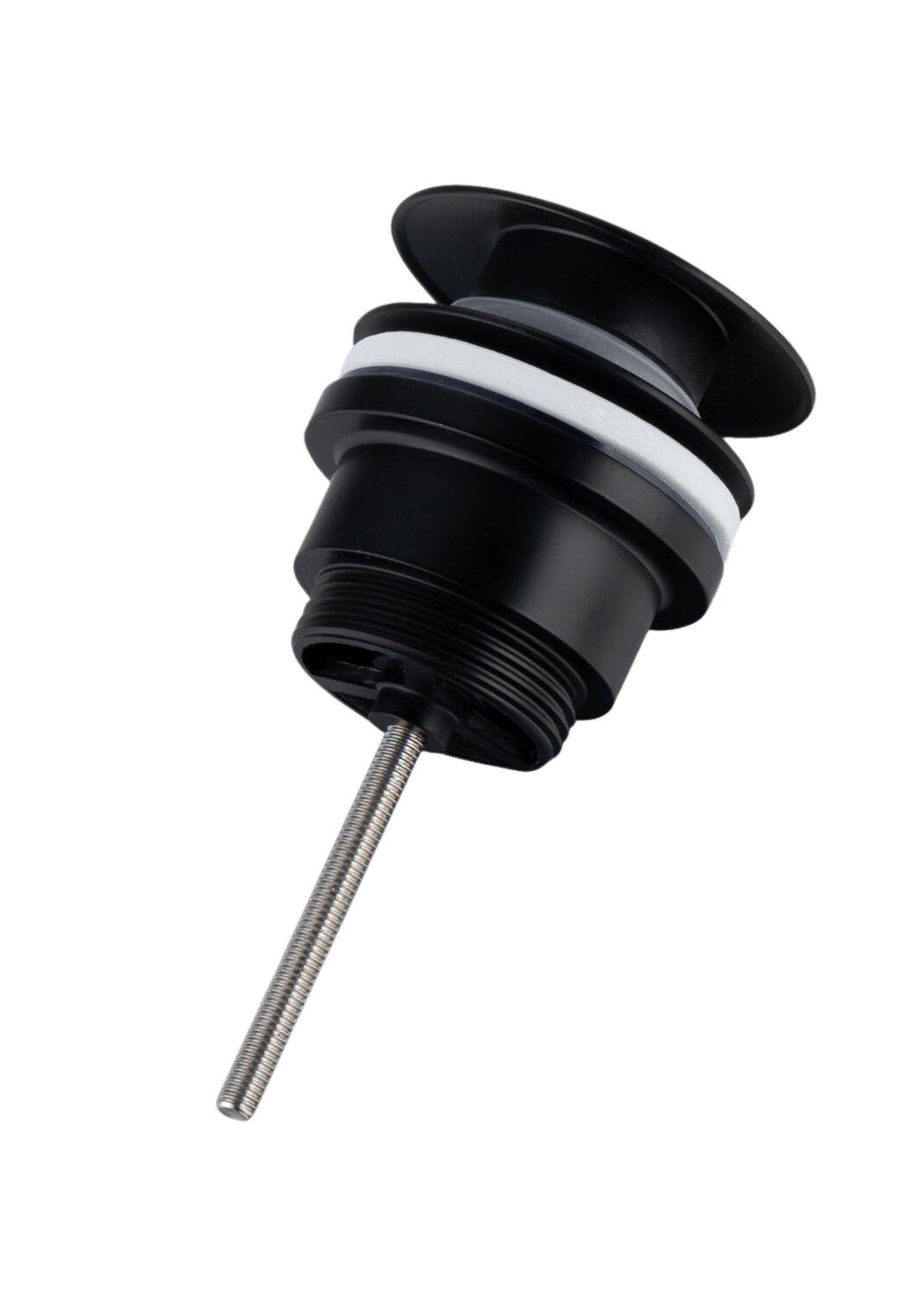 Korek umywalkowy mosiężny klik-klak, czarny 1