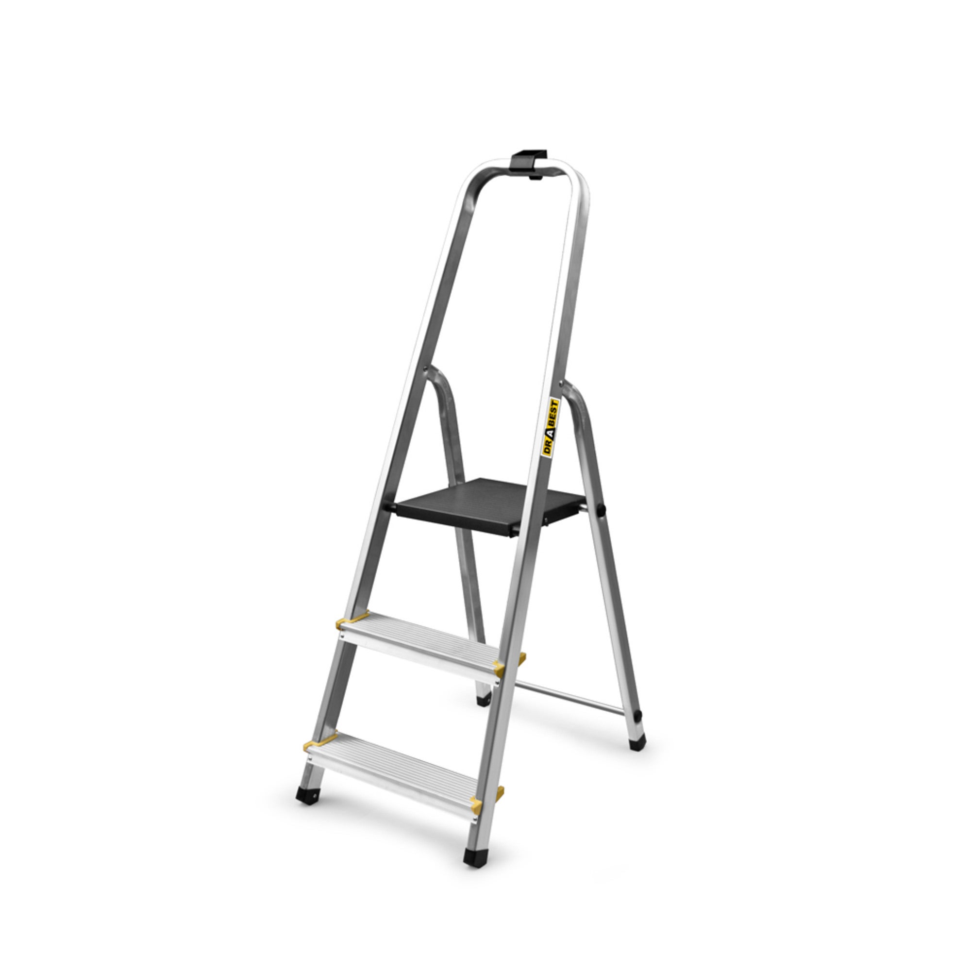 Drabina aluminiowa domowa 3 - stopniowa nośność 150 kg + haczyk gratis 0