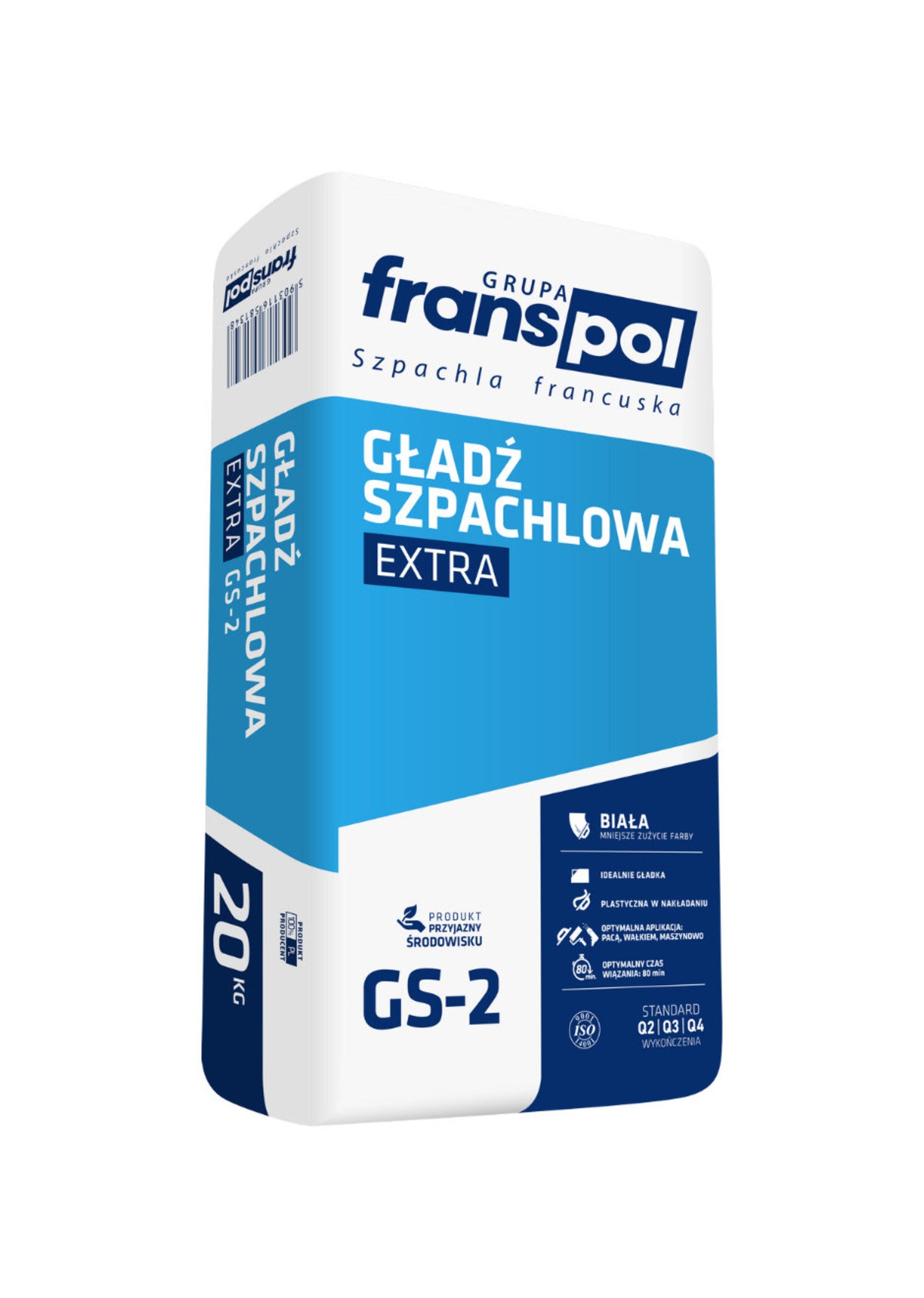 Gładź szpachlowa Franspol Extra GS-2 20 kg