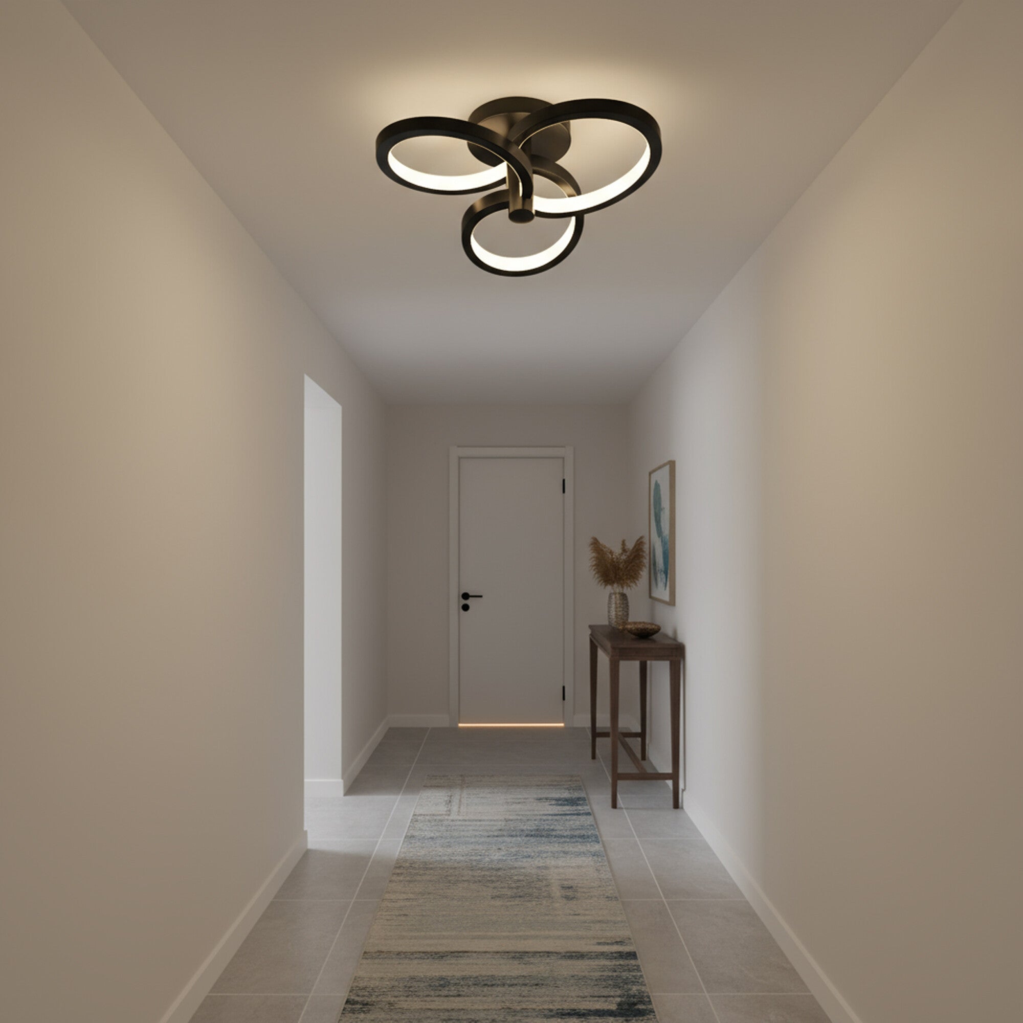 Lampa ścienno-sufitowa LED Ribbon 12W 1700lm czarna 5