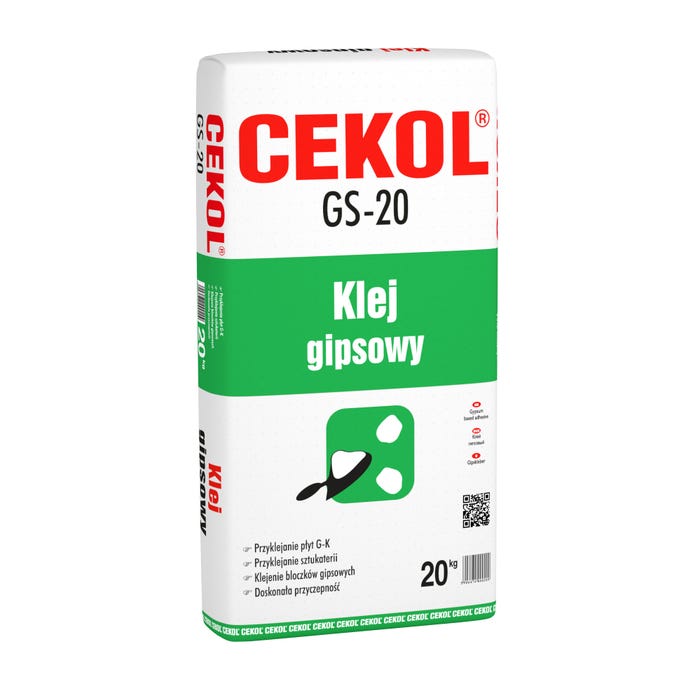 Klej gipsowy Cekol GS-20 20 kg