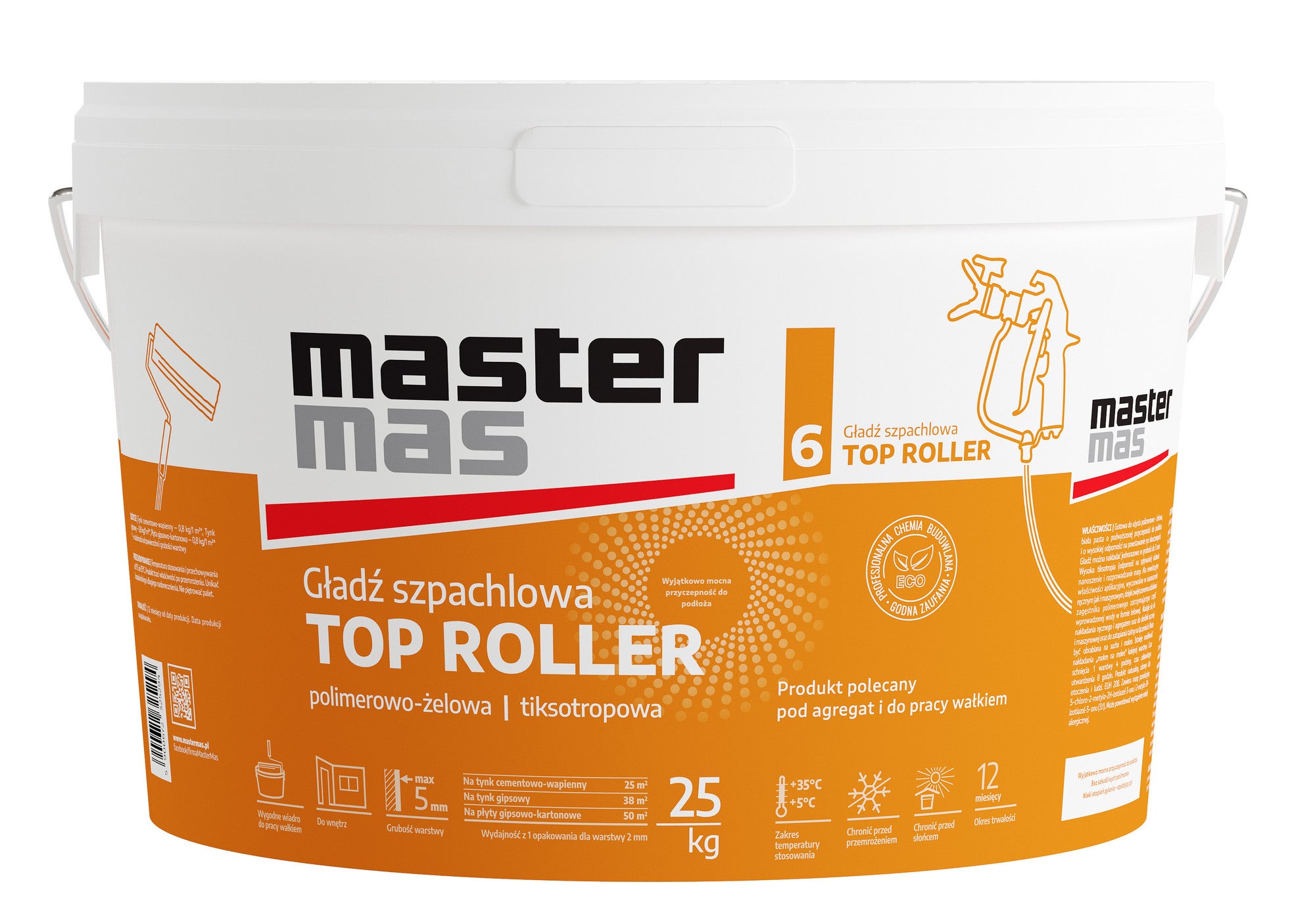 Gładź szpachlowa Top Roller 25 kg 0