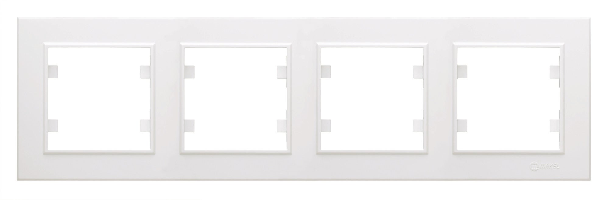 Karea biały ramka czterokrotna
