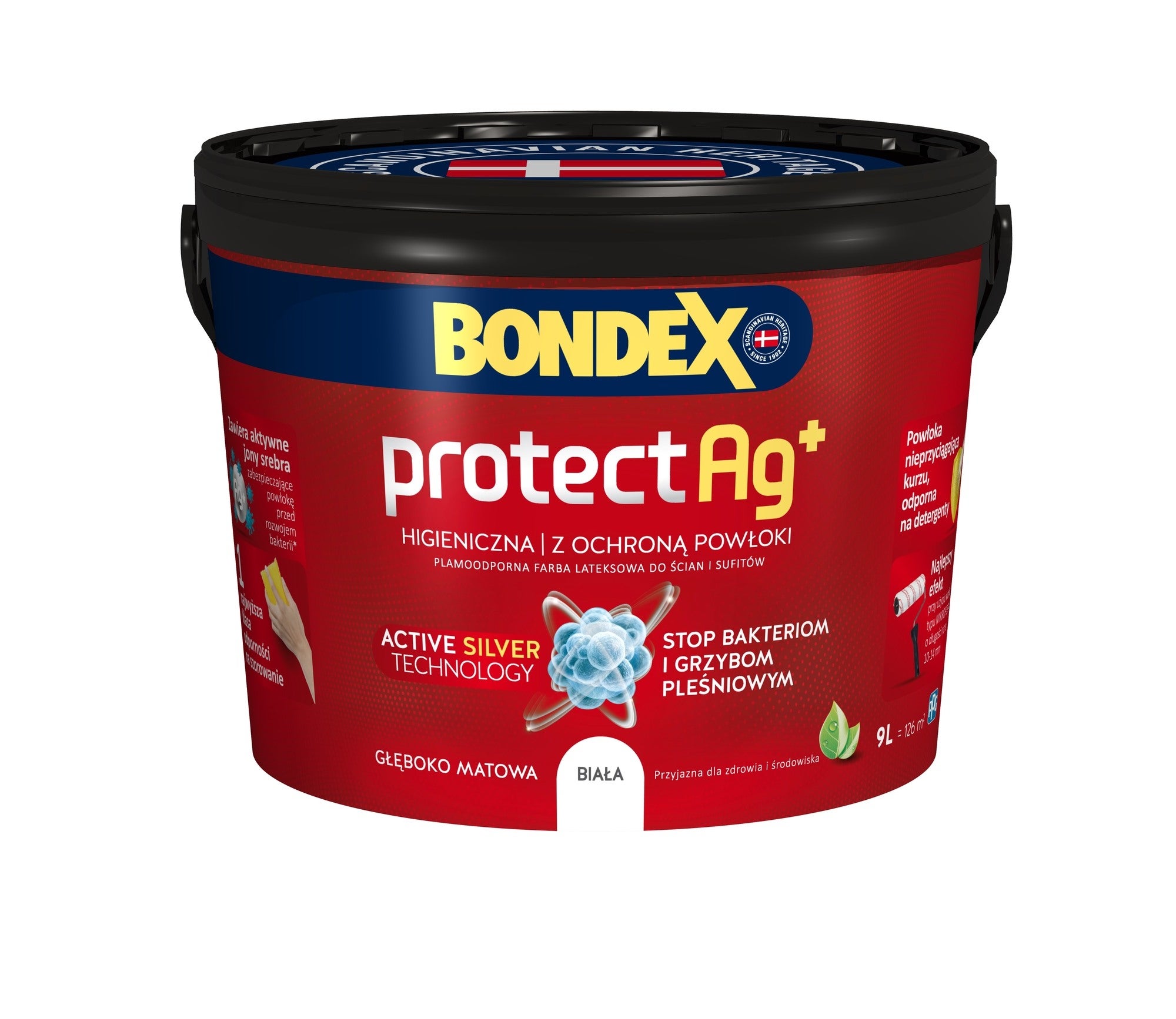 Farba Bondex Protect AG+ biała 9 l 0