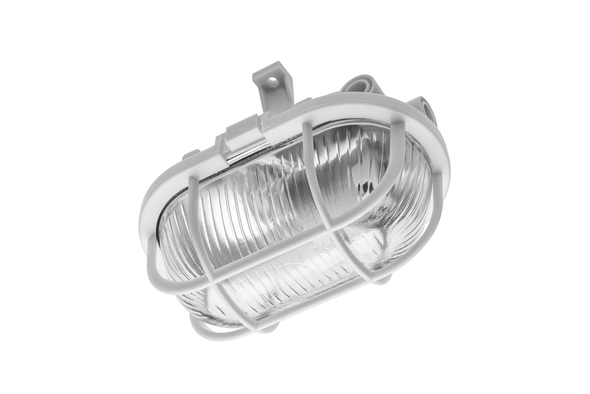 Oprawa SANGEUSA 40W E27 IP44 siatka plastik biała