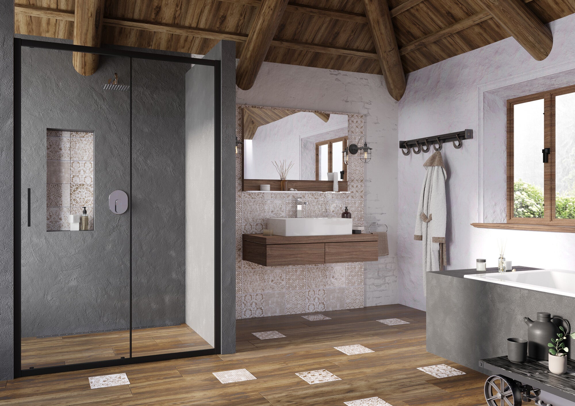 Drzwi prysznicowe Ravak Blix Slim 110 cm czarne 4