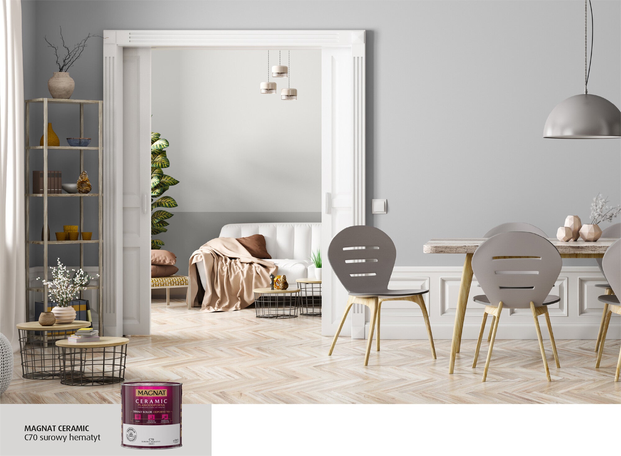 Farba Magnat Ceramic surowy hematyt 2,5l 1