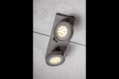 Oprawa sufitowa Wally 2x GU10 , ES111, grafitowy, średnica 30cm, materiał metal 1