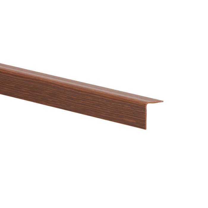 Kątownik PCV dąb kandyjski 20x20x1.1mm 2.6m